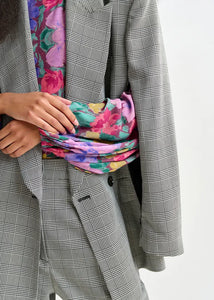 Essentiel Antwerp 'Prince of Wales' Double Breasted Blazer with Cape sleeves