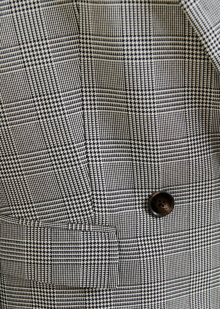 Essentiel Antwerp 'Prince of Wales' Double Breasted Blazer with Cape sleeves