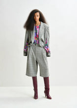 Load image into Gallery viewer, Essentiel Antwerp &#39;Prince of Wales&#39; Double Breasted Blazer with Cape sleeves
