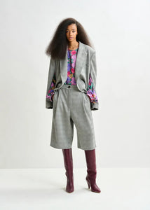 Essentiel Antwerp 'Prince of Wales' Double Breasted Blazer with Cape sleeves
