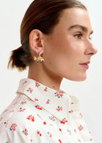 Essentiel Antwerp Charm Earrings with Heart & Plane