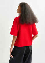 Load image into Gallery viewer, Essentiel Antwerp Red Polo Top with Bead Embellishments
