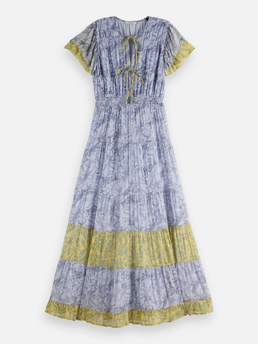 Scotch & Soda Lilac & Green Maxi Dress