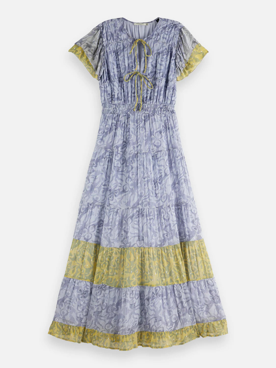 Scotch & Soda Lilac & Green Maxi Dress