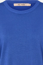 RDF Cobalt Blue Short Sleeve Fine Knit Jumper