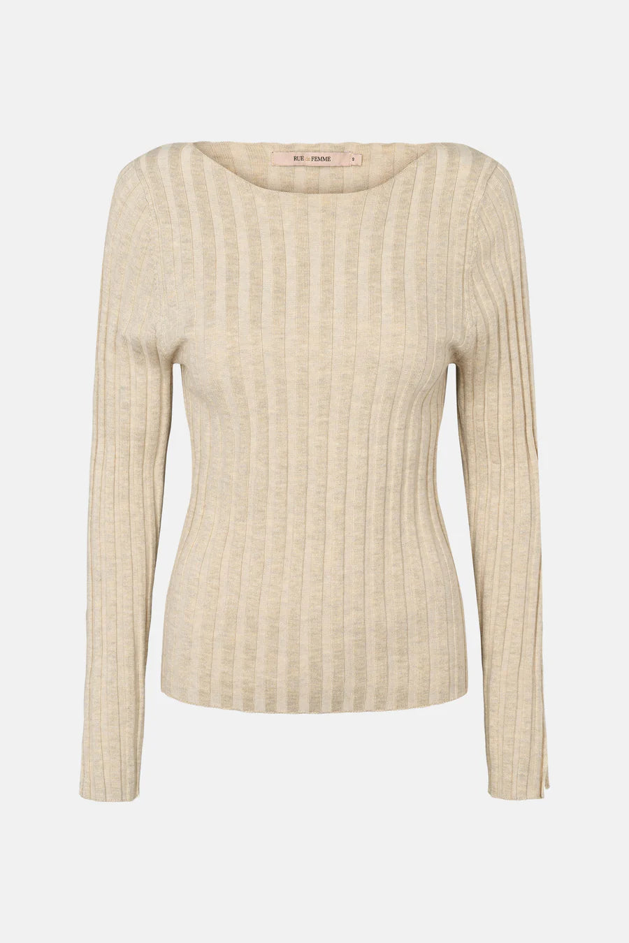 RDF Oatmeal Ribbed Fine Knit Jumper