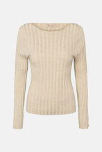 Load image into Gallery viewer, RDF Oatmeal Ribbed Fine Knit Jumper
