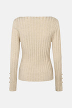 RDF Oatmeal Ribbed Fine Knit Jumper