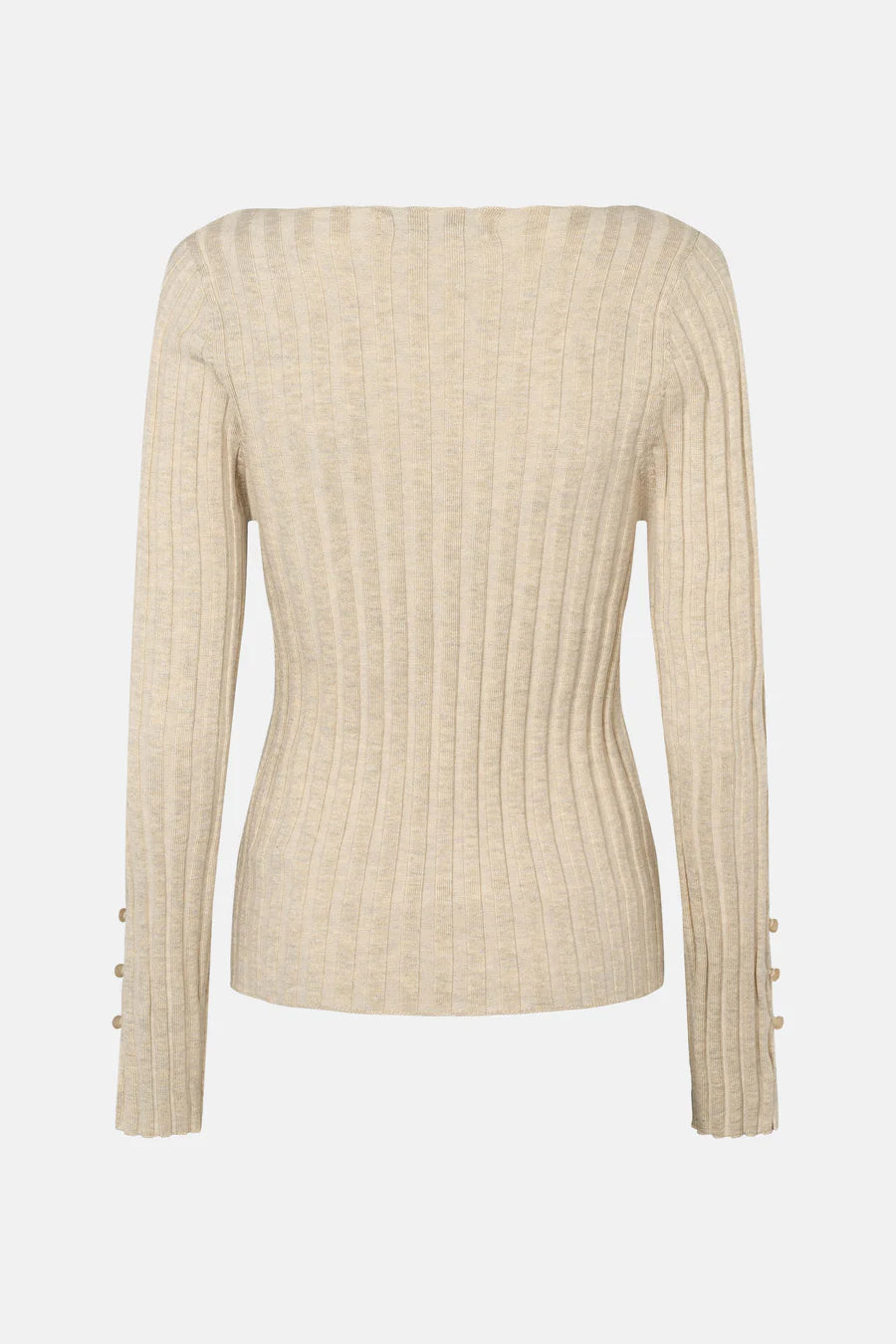 RDF Oatmeal Ribbed Fine Knit Jumper