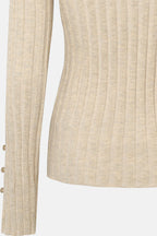 RDF Oatmeal Ribbed Fine Knit Jumper