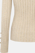 Load image into Gallery viewer, RDF Oatmeal Ribbed Fine Knit Jumper
