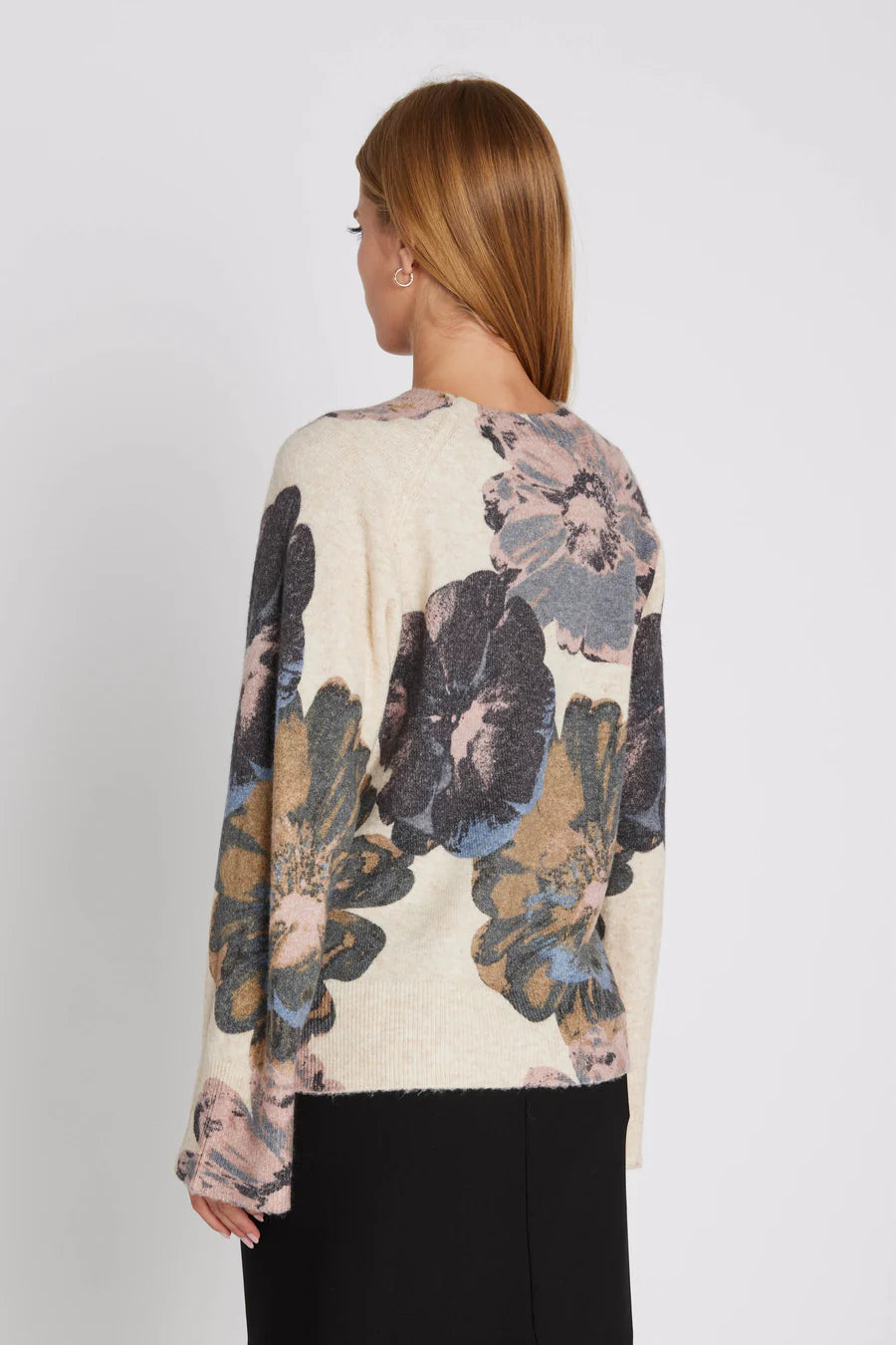 RDF Cream & Floral Knit Sweater