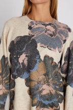 RDF Cream & Floral Knit Sweater