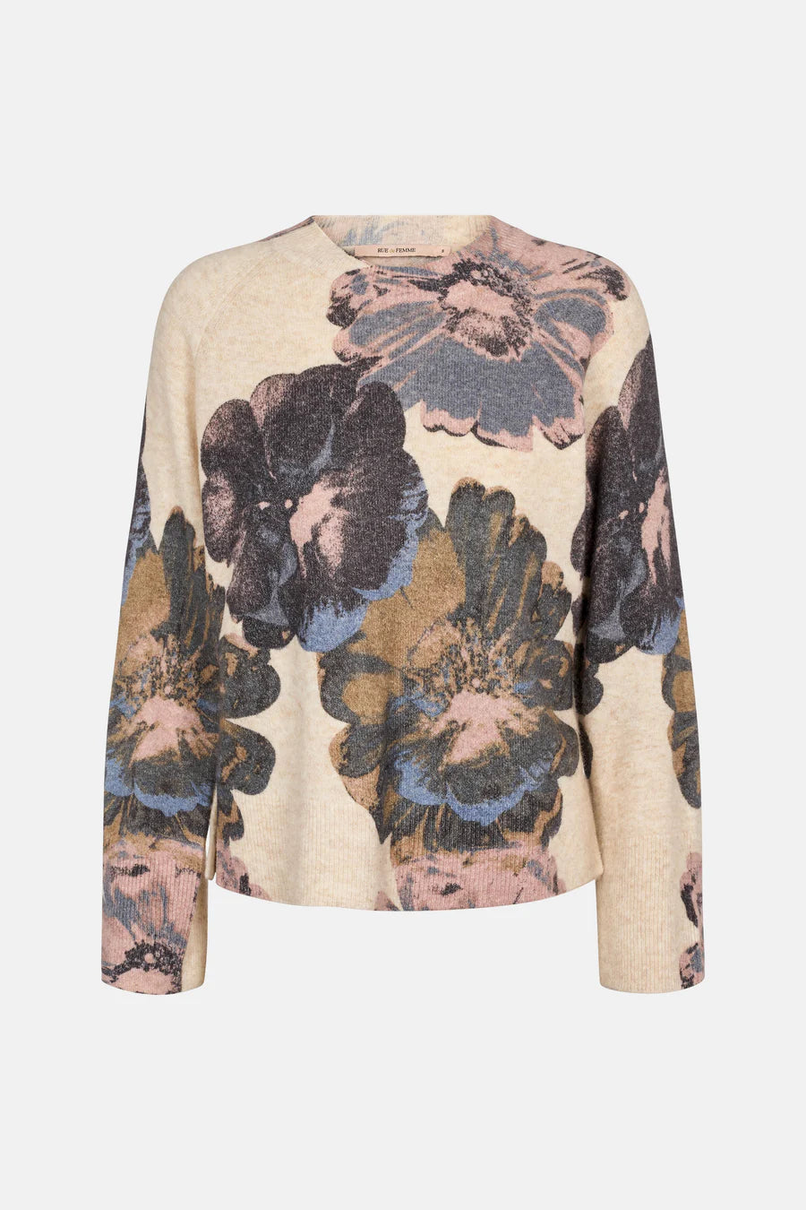 RDF Cream & Floral Knit Sweater