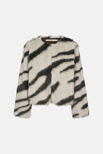 Load image into Gallery viewer, RDF Grey &amp; Black Faux Fur Jacket
