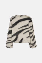 Load image into Gallery viewer, RDF Grey &amp; Black Faux Fur Jacket
