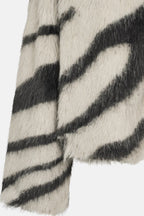 RDF Grey & Black Faux Fur Jacket