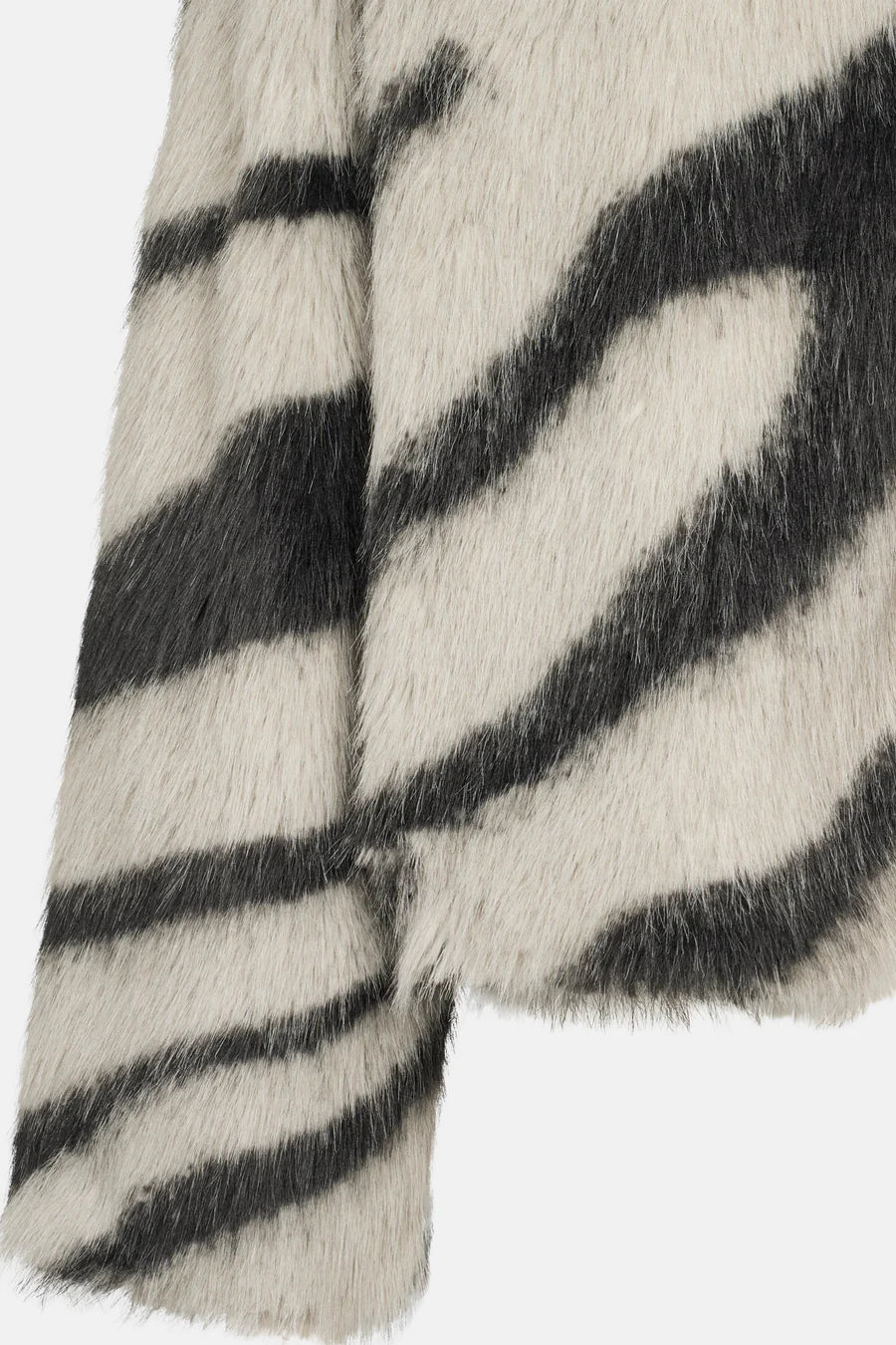 RDF Grey & Black Faux Fur Jacket