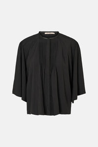 RDF Black Angel Sleeve Pin-Tuck Blouse