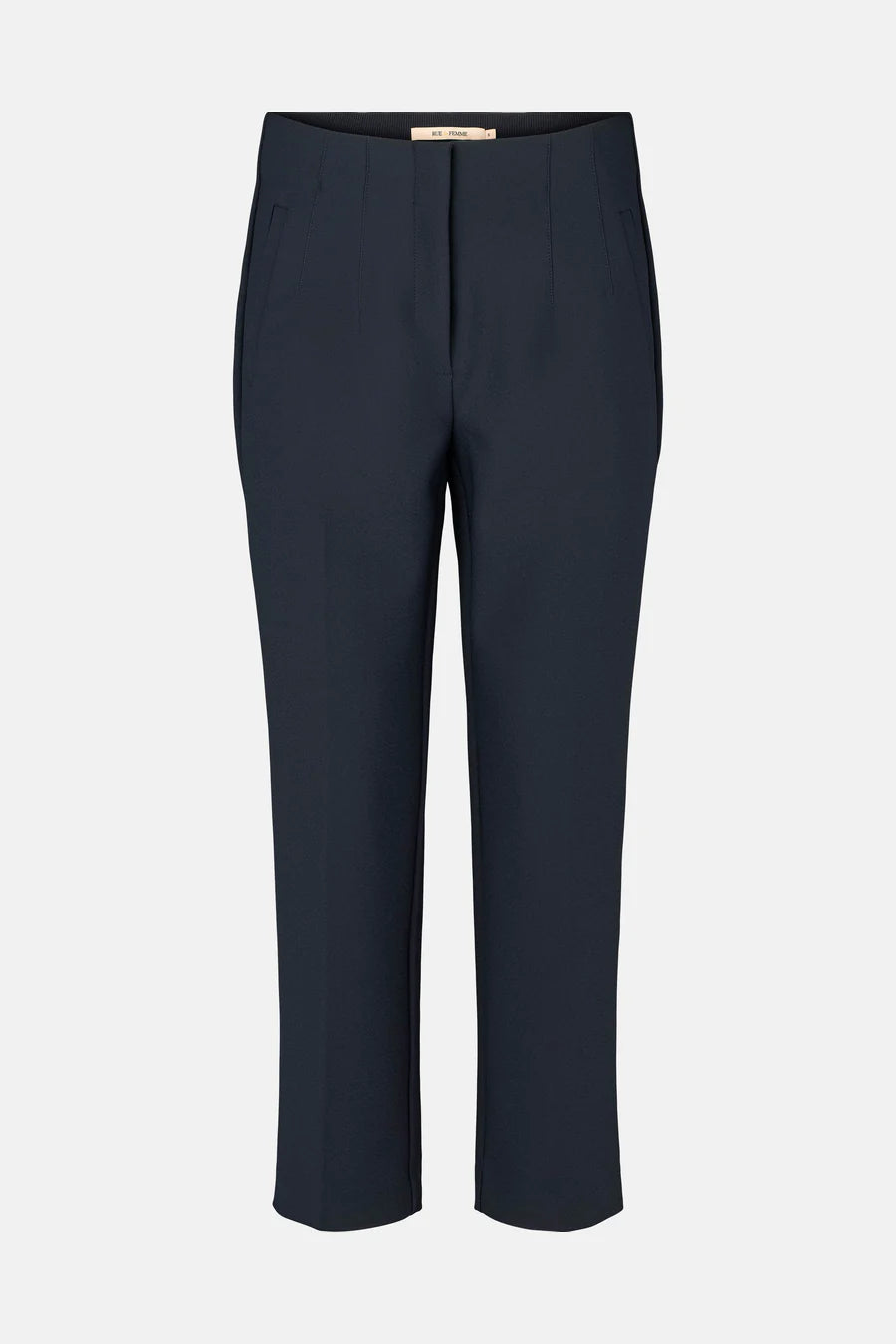 RDF Navy High Waist Cigarette Trousers