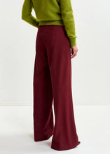 Load image into Gallery viewer, Essentiel Antwerp Burgundy Wide Leg Suit Trousers
