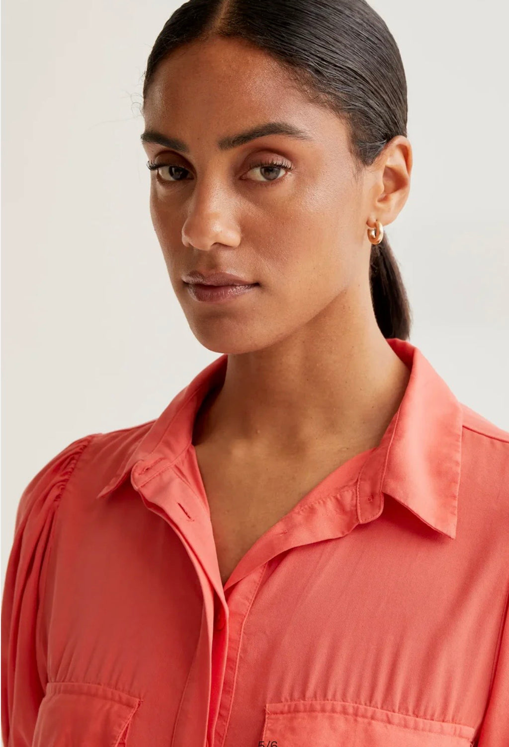 Wild Pony Orange Shirt Dress