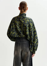 Load image into Gallery viewer, Essentiel Antwerp Green &amp; Navy Jacquard PussyBow Blouse
