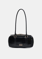 Essentiel Antwerp Black Glossy Shoulder Bag