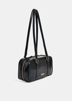 Essentiel Antwerp Black Glossy Shoulder Bag
