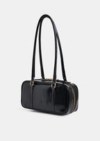 Essentiel Antwerp Black Glossy Shoulder Bag