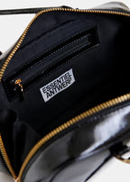 Essentiel Antwerp Black Glossy Shoulder Bag