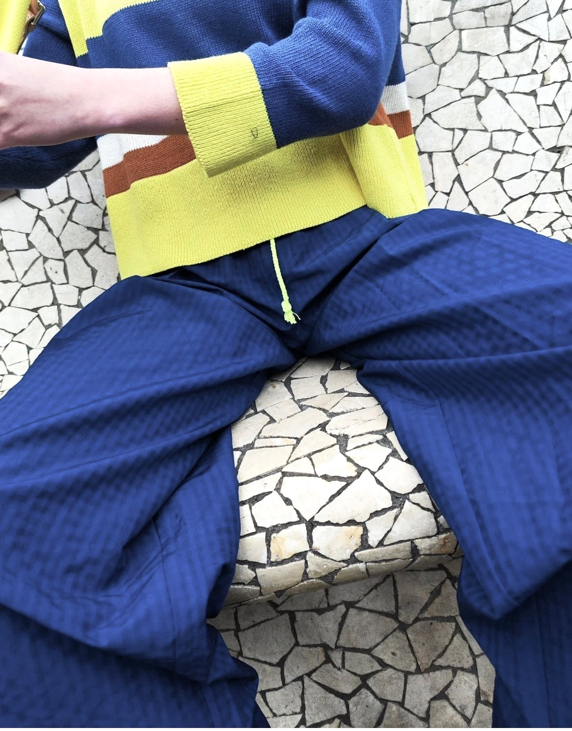 Dr. Bloom Navy / Blue Relaxed Baggy Trousers