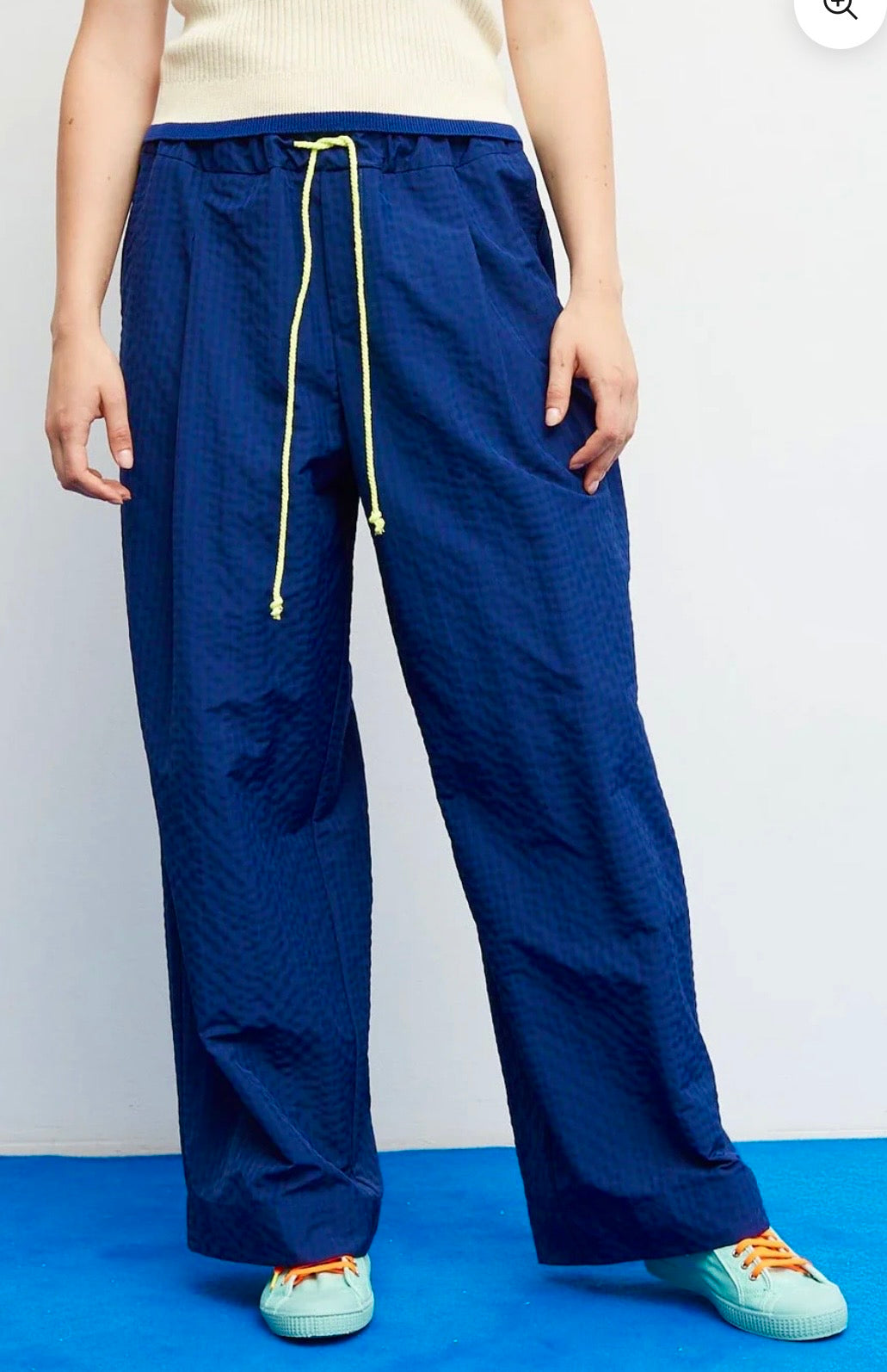 Dr. Bloom Navy / Blue Relaxed Baggy Trousers