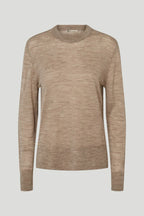 PBO Fine Knit Wool Oatmeal Coloured Jumper