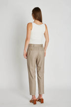 PBO Sand Tailored Cigarette Trousers