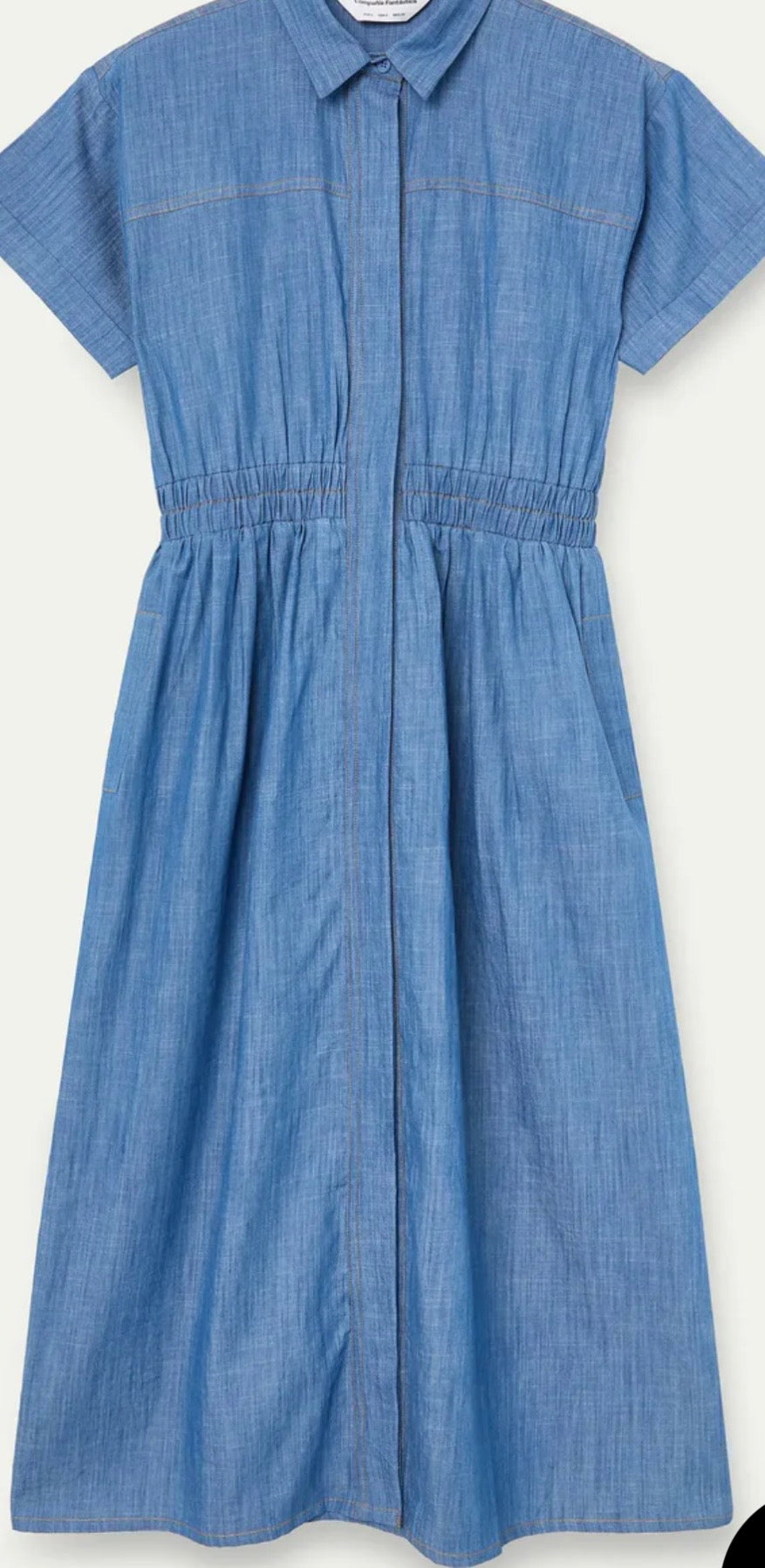 Compañía Blue Denim Wash Shirt Dress