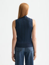 Load image into Gallery viewer, Scotch &amp; Soda Navy Lurex Knitted Tank Top
