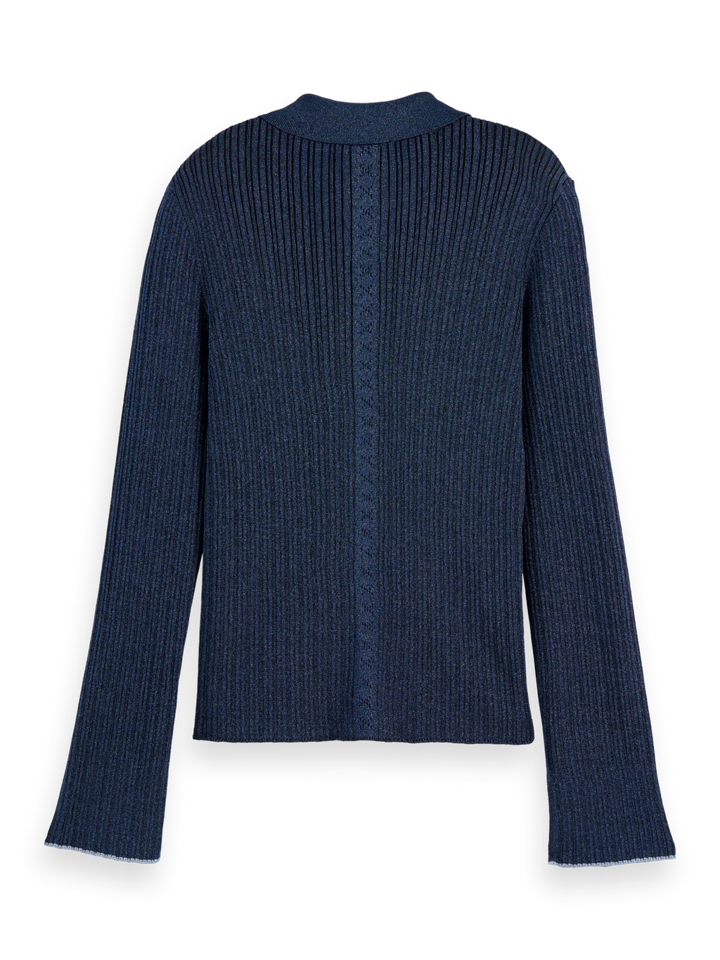 Scotch & Soda Navy Lurex Fitted Cardigan