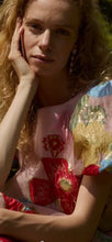 Load image into Gallery viewer, DREAM Sister Jane Pink &amp; Red Floral Camellia Jacquard Maxi Dress
