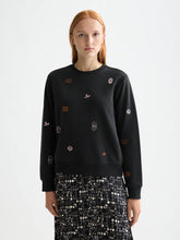 Load image into Gallery viewer, Scotch &amp; Soda Black Sweatshirt with Embroidered Details
