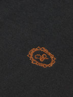 Scotch & Soda Black Sweatshirt with Embroidered Details