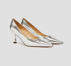 PennyBlack Silver Metallic Court Shoe