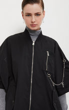 Load image into Gallery viewer, Otto&#39;dame Black Bomber with Silver Hardware &amp; Jewelry

