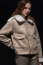 Load image into Gallery viewer, URBANCODE Cream Reversible Aviation Jacket
