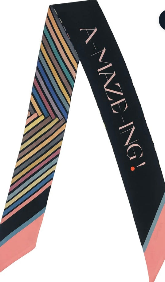 TIDINGS SIlk Twilly Scarf "Amazing"