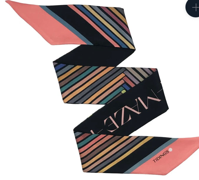 TIDINGS SIlk Twilly Scarf "Amazing"