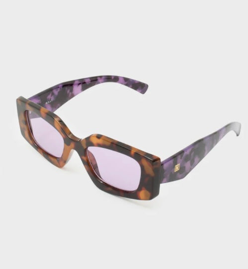 Nali Purple Geometric Sunglasses
