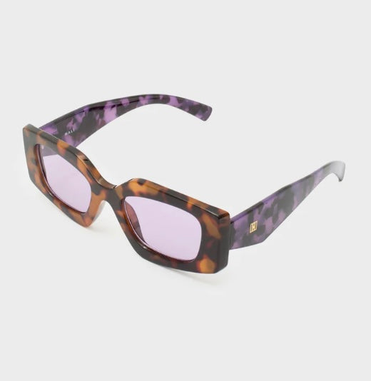Nali Purple Geometric Sunglasses