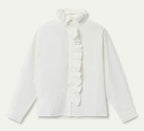 Compania White Princess Diana  Cotton Blouse