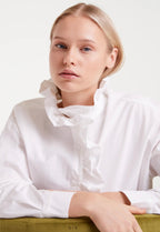 Compania White Princess Diana  Cotton Blouse